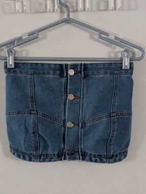 Blue Halter Top Lg